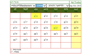 Ethiopian Calendar & Time